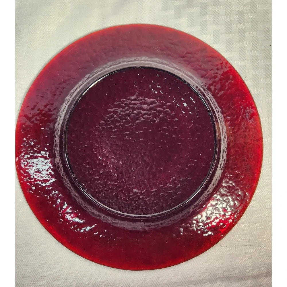 Luminarc‎ Arcoroc Versors Ruby Red 4 Salad Plates